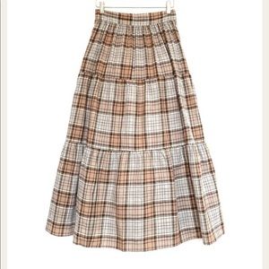 Caron Callahan Pixie -skirt brown plaid - Large